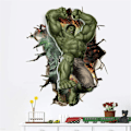 Pikkukuva 6 / 7: Superhero-seinäkoristeet Hulk-seinäkoristeet Erinomainen vinyyli seinäkoriste