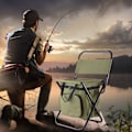 Miniatyrbillede 7 af 7: Foldbar Have-Stol med Opbevaring Bærbar Campingstol Robust Foldbar Stol Bærepose