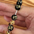Miniatyrbilde 3 av 5: 3 stk. Pi Xiu armbånd Feng Shui sort obsidian rigdom armbånd perler modige tropper til kvinder mænd pige dreng unisex