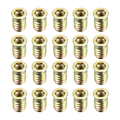 Pikkukuva 1 / 4: 20 kpl Kierrettävät Insertti Mutterit Puukalusteisiin Ruuvattava Mutteri M10X25MM M10x25mm