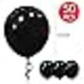 Miniatyrbillede 2 af 6: Sorte Balloner 12 tommer 100 stk, Stærke Tykke Latex Sorte Party Balloner til Halloween Fødselsdag