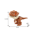 Pikkukuva 2 / 2: Mini-toimintahahmot Sormien puremat lelut Jurassic Dinosaur Park -reppu riipus Snap Squad T-rex Dino Bite Hand Lapset Pojat Lelut Brown Tyrannosaurus Rex