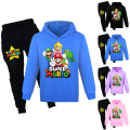 Miniatyrbilde 2 av 3: Super Mario genser og bukse sett for gutter - lilla purple 160 cm