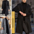 Pikkukuva 5 / 5: Miesten takki pitkä trenchcoat miehet Trenchcoat yksirivinen Musta Black 3XL