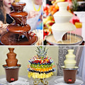 Miniatyrbillede 2 af 4: Chokolade Springvand, Tre-lags Hjemme Springvand, Chokolade Smelte Fondue, Chokolade Maskine
