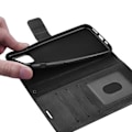 Miniatyrbillede 2 af 8: Læder Etui / Wallet - iPhone 11 Pro Max, 6.5 - wallet etui Sort