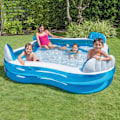 Miniatyrbillede 2 af 4: Komfort oppustelig pool, oppustelig pool med 4 luftpuder og sæder, udendørs oppustelig pool til vandlegecenter om sommeren