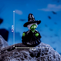 Miniatyrbilde 6 av 8: Mini Halloween-pynt Hexe Spøkelse Gresskar Figur Mikroskopisk Landskap A8