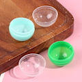 Miniatyrbilde 5 av 5: 100 stk. tomme plastkapsler for lekeautomater, halvtransparente, halvfargede, runde overraskelsesballer \"Barn for automater A
