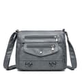Kvinder Crossbody Taske Tote Håndtaske GRÅ gray