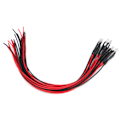 Miniatyrbillede 2 af 4: 50 stk. LED Pærer Emitter Dioder Fortrådede Rund Hoved Enkelt Blinkende Model 12V Orange Lys