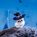 Miniatyrbild 1 av 8: Mini Halloween-pynt Häxa Spöke Pumpa Figur Mikroskopiskt Landskap A9