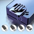 Miniatyrbillede 5 af 5: Powerbank med 20.000 mAh, Dobbelt 2x USB LCD Display, Eksternt Batteri Hurtig Opladningsfunktion Oplader, Sort, til iPhone/Huawei/Xiaomi/Samsung
