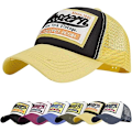 Pikkukuva 1 / 5: Baseball-lippis, verkkolippikset, unisex, kirjailtu kirjainpaikka, rento lippikset, hip hop -aurinkolippikset Yellow