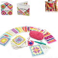 Miniatyrbillede 2 af 5: Granny Square Kortdæk, 50 Mix & Match Mønsterkort, Voksen Strikkesæt, Granny Square Kortdæk Hækling