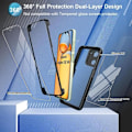 Miniatyrbilde 2 av 4: Etui for Xiaomi Redmi 13C Full Body Forsterket Kant Hard 360° Beskyttelse - Svart