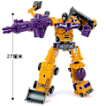 Miniatyrbild 5 av 5: G1 Transformed Constructicon Devastator Set 6 i 1 100% Kompletta Figurer Green