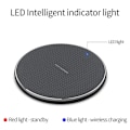 Miniatyrbild 2 av 5: 200W trådlös laddare för iPhone 14 13 12 15 Xs Max X XR Plus Super Fast Charging Pad för Ulefone Doogee Samsung Note 9 Note S21 Red no cable