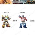 Miniatyrbillede 3 af 5: Transformers Tema Happy Birthday Ballonkits Latexballoner med flag og kagepynt til festdekoration