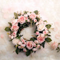 Miniatyrbillede 4 af 5: Dørkrans Vægkrans, Håndlavet Kunstig Blomsterdekoration til Hjem, Fest, Dør, Bryllup - Blå
