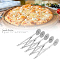 Miniatyrbillede 3 af 5: Pastaskærer, Multi-Wheel Udtrækkelig Rustfrit Stål Pizzaslicer Multi-Round Dejdeler til Køkken Bageværktøj(5 Hjul)