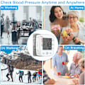 Miniatyrbild 4 av 5: Blodtrycksmätare, U-Kiss handledsblodtrycksmätare för hemmabruk BP-mätare med handledsmanchett (vit)