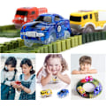 Pikkukuva 5 / 5: 3-pakkauksen taikarautatie-autolelut lapsille, 5 LED-vilkkuvaa valoa Packaging 3
