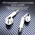 Pikkukuva 7 / 8: USB-C pikalatavat langattomat urheilukuulokkeet, Stereo Langattomat kuulokkeet mikrofonilla iOS Android älypuhelimelle PC:lle, IPX5 Vedenkestävä