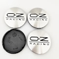 Miniatyrbillede 1 af 5: 4 stk. 62 mm Bil Hjul Center Nav Kapsler Til Oz Racing M595 Oz Alloy Auto Hjul Fælg Center Nav Kapsel 62 58.4x62 Sølv Sort