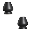Miniatyrbillede 2 af 5: 1/2/3 Håndlavet Matcha Piskeris Holder Te Ceremoni Te Service til Sort 6 x 7cm 2 Sæt 2Sets Black 6 x 7cm