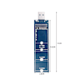 Pikkukuva 4 / 5: SSD M.2 USB-sovitin M.2 USB-sovitin B-avain M.2 SATA-protokollan SSD-sovitin NGFF USB 3.0 SSD Noin