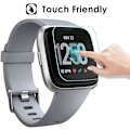 Miniatyrbild 4 av 6: 4-pack skärmskydd kompatibelt med Fitbit Versa & Versa Lite (ej för Versa 2), vattentätt härdat glas skärmskyddsskydd för Versa
