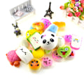 Miniatyrbillede 2 af 5: 10 stk Kawaii Mini Blødt Brød Squishy Legetøjspakke - Tilfældig Sorti