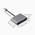 Miniatyrbillede 2 af 5: USB C Hub til HDMI VGA Multiport Adapter, 4-i-1 USB C til VGA Multi-Port