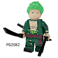 Miniatyrbillede 3 af 4: 8 stk. One Piece Luffy Sauron Sanji Samlede Byggeklodser Minifigur Legetøj