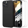 Miniatyrbillede 1 af 4: Etui og 2 hærdede glas til iPhone 16 Pro Max, Ultra tynd beskyttelse stødsikker ridsefast sort