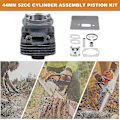 Miniatyrbillede 2 af 5: 44mm 52cc Cylinder Assy 1e44f-5 44f-5 44-5 Bg520 Cg520 Samlingskit Ring Pin Clip Genopbygning Trimmer P