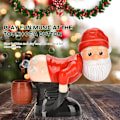 Miniatyrbillede 2 af 5: Julemanden Bobleblæser, Automatisk Julemand Boblemaskine med Blinkende Lys