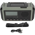 Miniatyrbillede 5 af 8: Nødradio FM AM SW WX 10000mAh Solcelleopladning, Nød Håndsving Radio