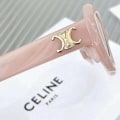 Miniatyrbild 5 av 5: Celinn Selin Internetkändis Arc De Triomphe Solglasögon Gyllene Logotyp Oval Solglasögon /BL Black
