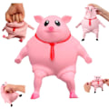 Miniatyrbild 1 av 6: Latex Piglet Mjuk Avlastningsdocka Leksak, Djur Hög Elastisk Sträckbar
