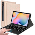 Pikkukuva 1 / 5: Langaton Bluetooth-näppäimistökotelo Samsung Galaxy Tab S7 Fe / S7 Plus / S8+ -malleille, pudotussuoja ja kosketuslevy Pink