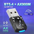 Pikkukuva 2 / 5: AX900 USB WiFi 6 Bluetooth 5.4 Adapteri 2in1 Dongle Kaksitaajuuksinen 2.4G&5GHz Langaton Verkkosovitin DR