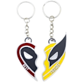 Pikkukuva 1 / 8: 1 pari symboloi veljeyttä ja ystävyyttä, supersankarikoristeet riipussetti Splicing keychain