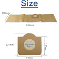 Miniatyrbilde 2 av 4: Karcher Wd3 støvsugerpose, sett med 5 rette støvsugerposer for Karcher Wd3, Wd 3 Premium, Wd3200, Wd3500p, A2204, A2204, A2534, Se4001 [DB]