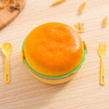 Miniatyrbillede 7 af 10: Madkasse til Børn Drenge Både Runde og Firkantede Former Frokost Rektangulær Burger Lunch Box - With Spoon Rectangle
