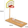 Miniatyrbild 2 av 5: Bordtennis Mini Basketbollspel - Bordtennisbord i Trä Mini Arkad Skrivbords Mini Basketbollskytte Alley Kontorsbord Stressavlastande Gadgets