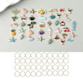 Miniatyrbillede 1 af 5: 40 vinglas charms, vinglas markører, vinglas