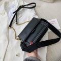 Miniatyrbild 1 av 5: Kontrastfärgade läder crossbody-väskor för kvinnor 2022 Resväska Enkla axelväska Enkla väskor Dam Cross Body Bag
