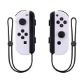 Miniatyrbilde 1 av 3: NS-bryter venstre og høyre håndtak joycon håndtak bryter bluetooth håndtak med fjernvekkelse og håndstropp Om v About white